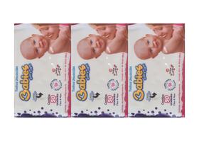 Kit 3 Babies Extra Care - Toalhas Umedecidas com 50 Folhas