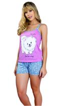 Kit 3 Baby Doll Alça Curto Estampa Cachorro e Short Verão Kit 3 Baby Doll Alça Curto Estampa Cachorro e Short Verão