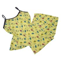 Kit 3 Baby Doll Feminino Algodão Estampado Regata Kit 3 Baby Doll Feminino Algodão Estampado Regata