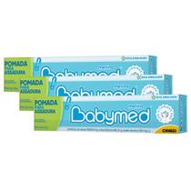 Kit 3 Babymed Pomada Para Assaduras Azul 45G