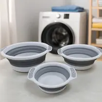 Kit 3 Bacia Retrátil Dobrável Silicone Multiuso 13Litros 7Litros E 3Litros Kit 3 Bacia Retrátil Dobrável Silicone Multiuso 13Litros 7Litros E 3Litros