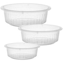 Kit 3 Bacias Plástica Multiuso 1,5/3,3/6,7 Várias Utilidades Kit 3 Bacias Plástica Multiuso 1,5/3,3/6,7 Várias Utilidades