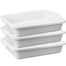 Kit 3 Bacias Plásticas Tempero 4,5L Resistentes Alimentos Carnes Peixes Congelados Açougue Kit 3 Bacias Plásticas Tempero 4,5L Resistentes Alimentos Carnes Peixes Congelados Açougue