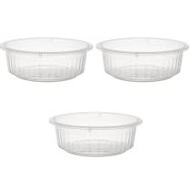 Kit 3 Bacias Plásticas Transparentes Pequenas 3,3 Litros Kit 3 Bacias Plásticas Transparentes Pequenas 3,3 Litros