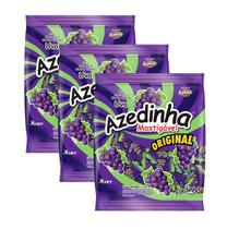 kit 3 Bala Azedinha Mastigável Sabor Uva Cory Pacote 500g