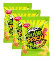 kit 3 Bala Azedinha Sour Patch kids Original Sachê 80g