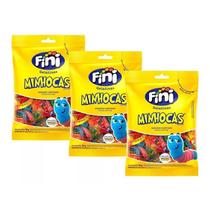 Kit 3 Bala de Gelatina Fini Minhocas Brilho Sabores Sortidos 80g Kit 3 Bala de Gelatina Fini Minhocas Brilho Sabores Sortidos 80g