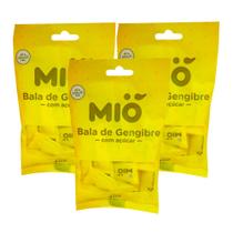 Kit 3 Bala de Gengibre Mió 40g