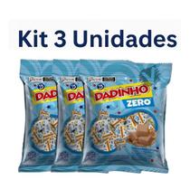 Kit 3 Bala Doce De Amendoim Dadinho Doce Zero Açúcar 90g Diet Dizioli
