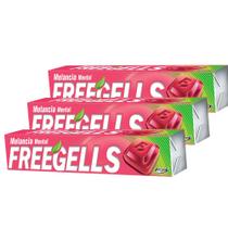 Kit 3 Bala Freegells Melancia Mentol Drops 27,9g