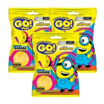 Kit 3 Bala Gel Go Jelly Minions Formato e Sabor Banana 70g Kit 3 Bala Gel Go Jelly Minions Formato e Sabor Banana 70g