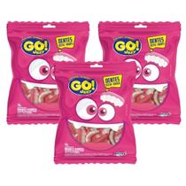 Kit 3 Bala GO! Jelly Dentadura 70g