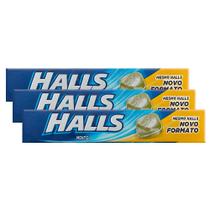 Kit 3 Bala Halls Mentol 28g