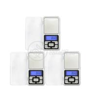 KIT 3 Balanças de Bolso Digitais Pocket Scale de Alta Precisão Eletrônicas Portáteis 500g
