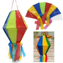 Kit 3 Balão De Festa Junina Grande 28cm Colorido Plástico Quermesse Decoratico Enfeite - Guedes Épocas