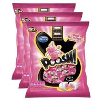 Kit 3 Balas Arcor Poosh Tutti Frutti Recheio de Chicle 500G Kit 3 Balas Arcor Poosh Tutti Frutti Recheio de Chicle 500G
