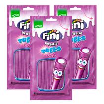 Kit 3 Balas Fini Tubinho de Uva 80g
