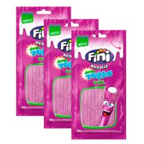 Kit 3 Balas Fini Tubinho de Uva Cítrico 80g