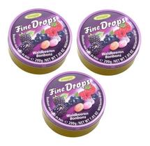Kit 3 balas importadas fine drops sabor frutas vermelhas 200g Kit 3 balas importadas fine drops sabor frutas vermelhas 200g