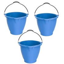Kit 3 Balde de Limpeza Plástico 9 Litros Reforçado