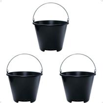 Kit 3 Balde Especial Para Transporte Plástico 12L Resistente Kit 3 Balde Especial Para Transporte Plástico 12L Resistente
