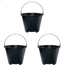 Kit 3 Balde Especial para Transporte Plástico 12L Resistente Kit 3 Balde Especial para Transporte Plástico 12L Resistente