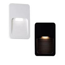 Kit 3 Balizador de Parede Sobrepor 2w Branco Quente Bivolt