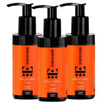 Kit 3 Balm para Barba Smaak Canela & Rum Embaixador 120ml