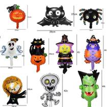 Kit 3 Balões Decorativos Temáticos Festa Halloween Terror Kit 3 Balões Decorativos Temáticos Festa Halloween Terror