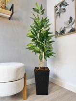 Kit 3 Bambu Planta Artificial com Vaso Casca de Pinus Decor -