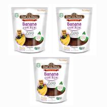 kit 3 Bananinha com açaí S/ Açúcar Orgânica DaColônia 450g