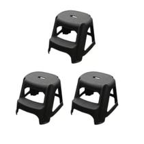 Kit 3 Bancos Escada Plástico Com 2 Degraus Kit 3 Bancos Escada Plástico Com 2 Degraus