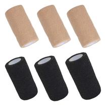 Kit 3 Bandagem Elástica Adesiva Flexível Atadura Coban 10cmx4,5m