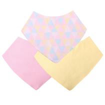 Kit 3 Bandana Babador Menina Candy Colors