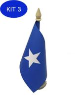 Kit 3 Bandeira De Mesa Da Somália