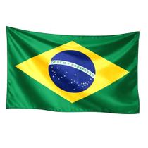 KIT 3 Bandeiras Do Brasil Tecido Poliéster Tamanho 140x86cm Copa Do Mundo Patriota