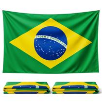 Kit 3 Bandeiras Do Brasil Três Tamanhos Para Torcedores Copa Do Mundo 2026