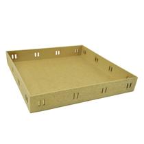 Kit 3 Bandeja Quadrada Passa Fita G 30x30x5 Mdf Madeira
