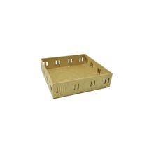 Kit 3 Bandeja Quadrada Passa Fita P 16x16x5 Mdf Madeira