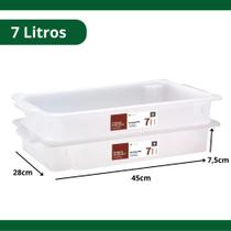 Kit 3 bandejas n2- 7 lts 45x 28x 7,5cm