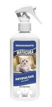 Kit 3 Banho Seco AntiPulgas Desodorante Gatos Matacura 200ml