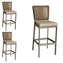 Kit 3 Banqueta Banco Estilo Industrial Para Balcão Moderna