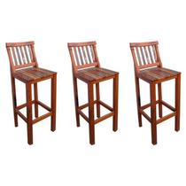 kit 3 Banquetas Alta com Encosto Conforto Madeira de Demolição Peroba Rosa com Pátina kit 3 Banquetas Alta com Encosto Conforto Madeira de Demolição Peroba Rosa com Pátina