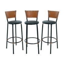 Kit 3 Banquetas Alta Cozinha Area Bares Gourmet Kit 3 Banquetas Alta Cozinha Area Bares Gourmet