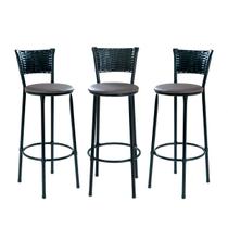 Kit 3 Banquetas Alta Para Area de Churrasco Festa Comemorações Balcão Kit 3 Banquetas Alta Para Area de Churrasco Festa Comemorações Balcão