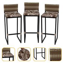 Kit 3 Banquetas Bancos Cadeiras Quadrada Para Cozinha Gourmet Bar Bancada Balcão Industrial Area Lazer Itagold Kit 3 Banquetas Bancos Cadeiras Quadrada Para Cozinha Gourmet Bar Bancada Balcão Industrial Area Lazer Itagold