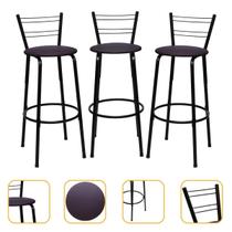 Kit 3 Banquetas Itagold Florida Top Alta Cozinha Americana Balcão Itagold Kit 3 Banquetas Itagold Florida Top Alta Cozinha Americana Balcão Itagold