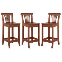 Kit 3 Banquetas Média Madeira Maciça Valentina 36x90Cm Bancada Cozinha Gourmet Verniz Imbuia - RMI Kit 3 Banquetas Média Madeira Maciça Valentina 36x90Cm Bancada Cozinha Gourmet Verniz Imbuia - RMI