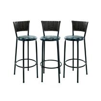 Kit 3 Banquetas Para Balcão Ilha Gourmet Bancada Área De Lazer
