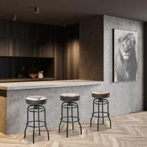 Kit 3 Banquetas Texas Giratória-estampas Route 66